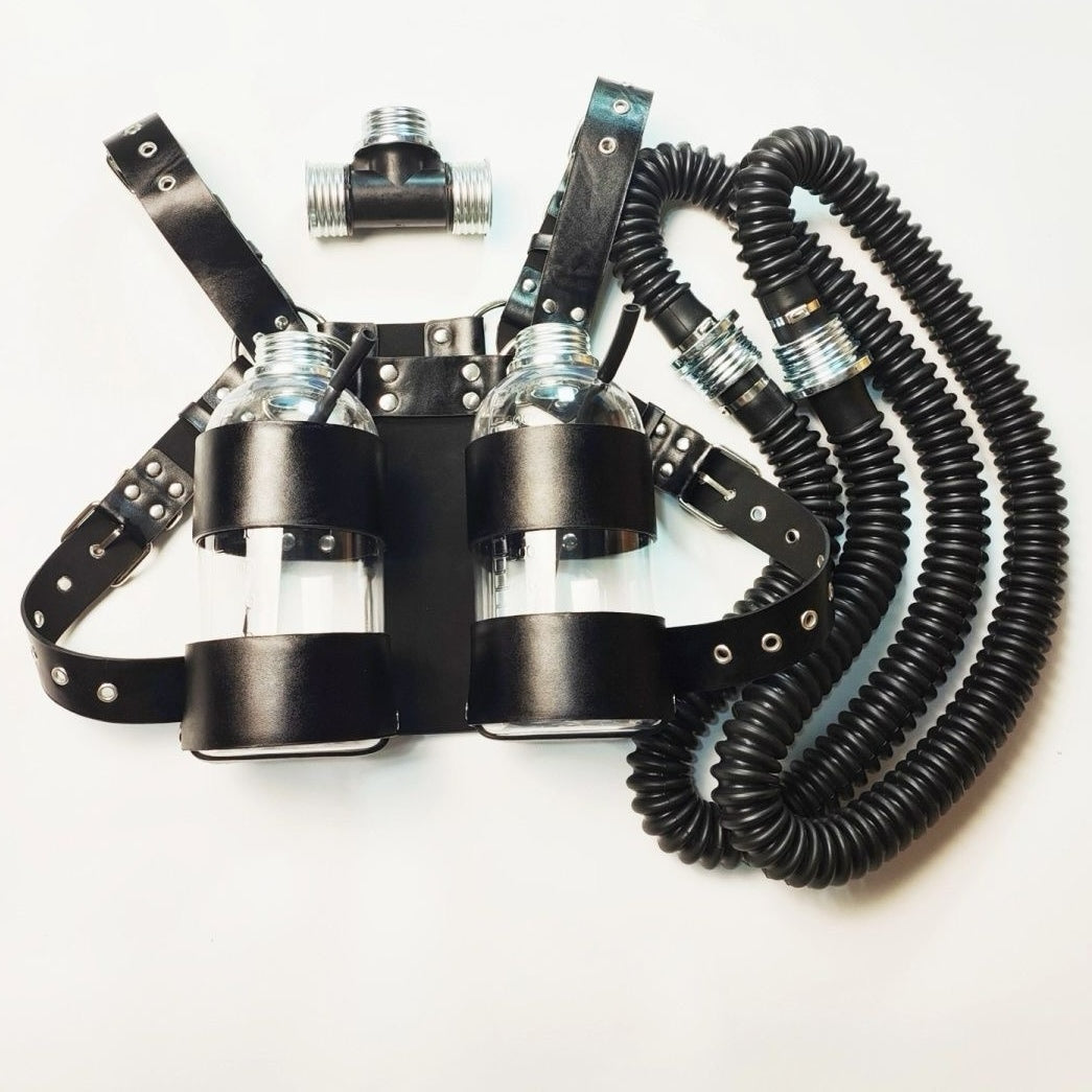 Negative pressure bottle backpack